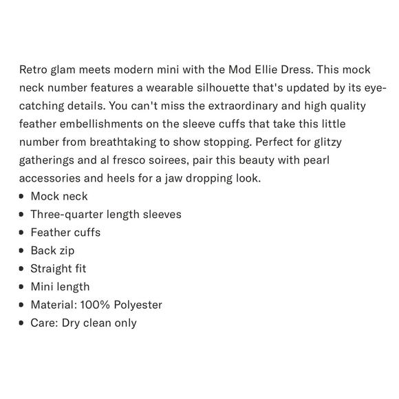 TUCKERNUCK red Feather Mod Ellie Dress NWT Size Small - Picture 9 of 11